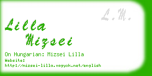 lilla mizsei business card